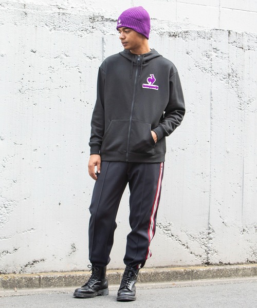 le coq sportif(ルコックスポルティフ)の「裏起毛スウェットジャケット メンズ ウェア ジャージ スウェット スポーツウェア(パーカー・メンズ・ホワイト/ブラック/パープル/ネイビー/グリーン・M/L/S/XL)」の8枚目の写真