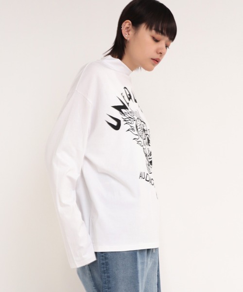 RNA（アールエヌエー）の「M1772 ダイナソー＆スネークハイネックロンＴ（Tシャツ/カットソー・レディース・ホワイト/ブラック/パープル・MEDIUM）」の4枚目の写真