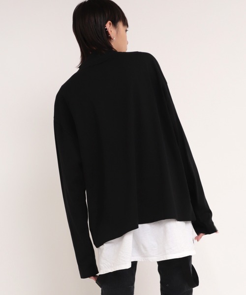 RNA（アールエヌエー）の「M1772 ダイナソー＆スネークハイネックロンＴ（Tシャツ/カットソー・レディース・ホワイト/ブラック/パープル・MEDIUM）」の21枚目の写真