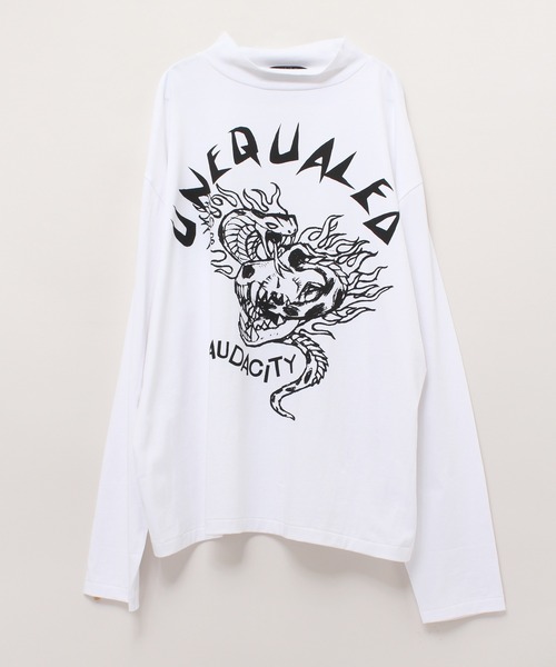 RNA（アールエヌエー）の「M1772 ダイナソー＆スネークハイネックロンＴ（Tシャツ/カットソー・レディース・ホワイト/ブラック/パープル・MEDIUM）」の10枚目の写真