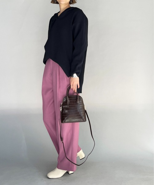 audrey and john wad（オードリーアンドジョンワッド）の「ナローストラップサロペット（サロペット/オーバーオール・レディース・ピンク/ホワイト・M）」の18枚目の写真