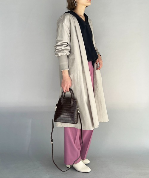 audrey and john wad（オードリーアンドジョンワッド）の「ナローストラップサロペット（サロペット/オーバーオール・レディース・ピンク/ホワイト・M）」の22枚目の写真