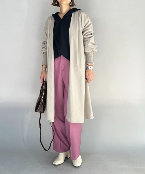 audrey and john wad（オードリーアンドジョンワッド）の「ナローストラップサロペット（サロペット/オーバーオール・レディース・ピンク/ホワイト・M）」の21枚目の写真