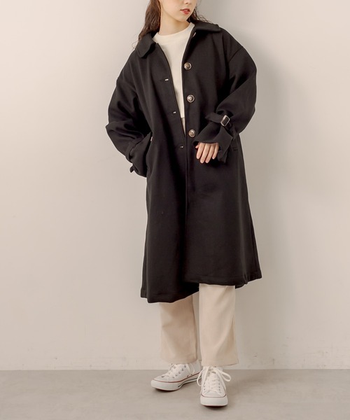 OLIVE des OLIVE（オリーブデオリーブ）の「【WEB限定】ステンカラーリボンベルトコート（ステンカラーコート・レディース・ブラック/グレイッシュベージュ/グリーン/ブラウン・FREE）」の15枚目の写真