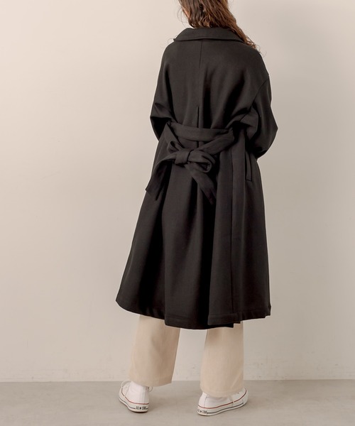 OLIVE des OLIVE（オリーブデオリーブ）の「【WEB限定】ステンカラーリボンベルトコート（ステンカラーコート・レディース・ブラック/グレイッシュベージュ/グリーン/ブラウン・FREE）」の17枚目の写真