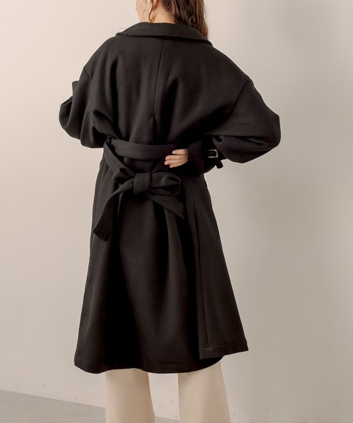 OLIVE des OLIVE（オリーブデオリーブ）の「【WEB限定】ステンカラーリボンベルトコート（ステンカラーコート・レディース・ブラック/グレイッシュベージュ/グリーン/ブラウン・FREE）」の19枚目の写真