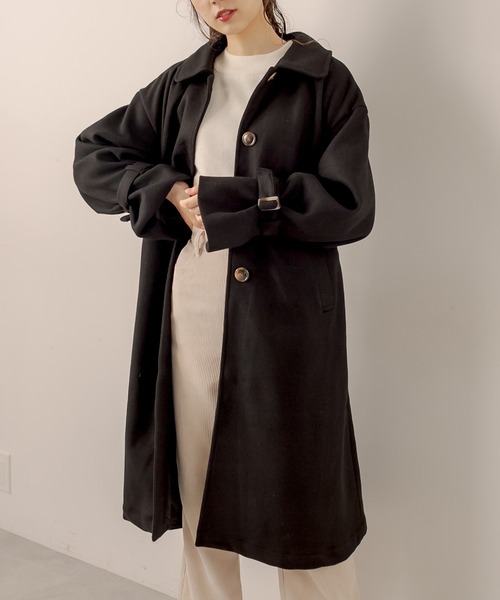 OLIVE des OLIVE（オリーブデオリーブ）の「【WEB限定】ステンカラーリボンベルトコート（ステンカラーコート・レディース・ブラック/グレイッシュベージュ/グリーン/ブラウン・FREE）」の20枚目の写真