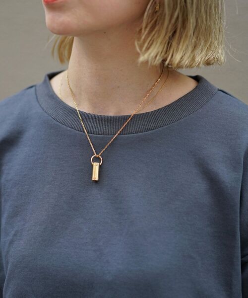 AULA AILA（アウラアイラ）の「AULA AILA（アウラ アイラ）別注レイヤードプルオーバー（Tシャツ/カットソー・レディース・チャコールグレー/オフホワイト・0）」の18枚目の写真