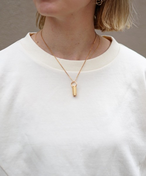 AULA AILA（アウラアイラ）の「AULA AILA（アウラ アイラ）別注レイヤードプルオーバー（Tシャツ/カットソー・レディース・チャコールグレー/オフホワイト・0）」の14枚目の写真