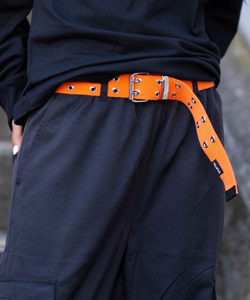 X-girl(エックスガール)の「HEART EYELET BELT(ベルト・レディース・ブラック/オレンジ/ブルー・ONE SIZE)」の3枚目の写真