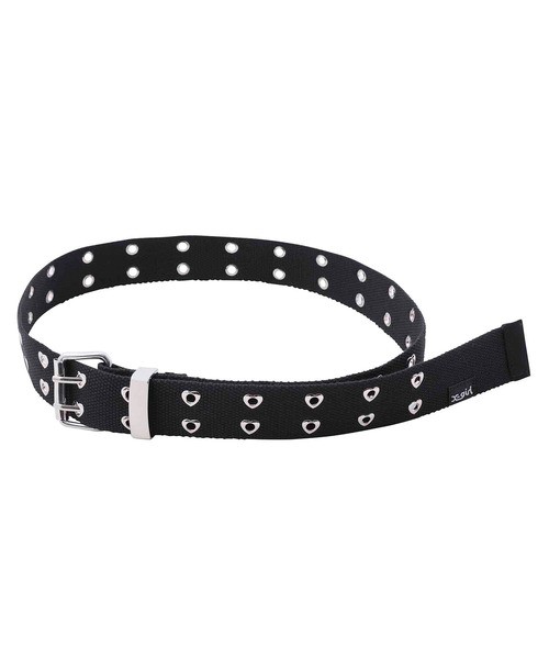 X-girl(エックスガール)の「HEART EYELET BELT(ベルト・レディース・ブラック/オレンジ/ブルー・ONE SIZE)」の2枚目の写真