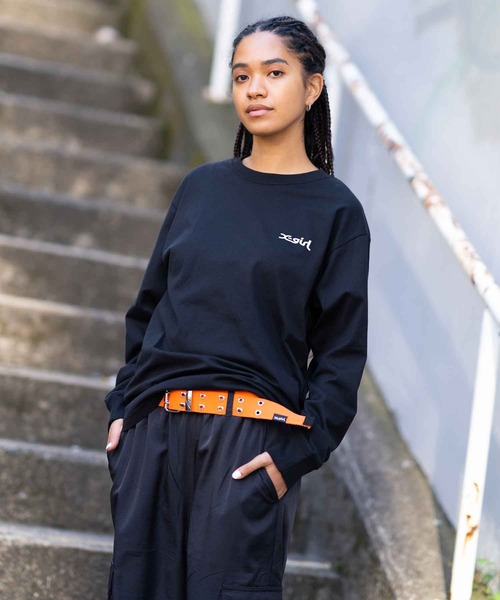 X-girl(エックスガール)の「HEART EYELET BELT(ベルト・レディース・ブラック/オレンジ/ブルー・ONE SIZE)」の7枚目の写真