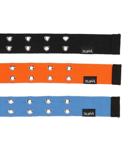 X-girl(エックスガール)の「HEART EYELET BELT(ベルト・レディース・ブラック/オレンジ/ブルー・ONE SIZE)」の12枚目の写真