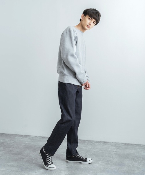 Champion（チャンピオン）の「Champion チャンピオン USA赤タグ リバースウィーブクルーネックスウェットシャツトレーナー C5-U001（スウェット・メンズ・ブラック/ネイビー/グレー/オートミール・M/L/XL）」の16枚目の写真