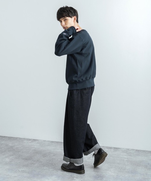 Champion（チャンピオン）の「Champion チャンピオン USA赤タグ リバースウィーブクルーネックスウェットシャツトレーナー C5-U001（スウェット・メンズ・ブラック/ネイビー/グレー/オートミール・M/L/XL）」の17枚目の写真