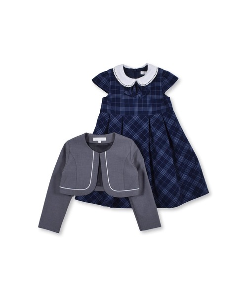 BeBe（ベベ）の「BeBe/フォーマルジャケット＋リボン付きチェックワンピース(110~130cm)（ドレス・キッズ・ブルー系その他・110/120/130）」の17枚目の写真