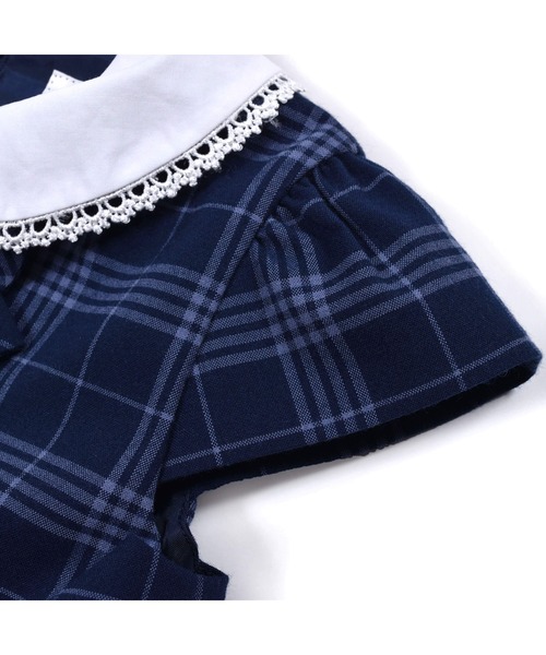 BeBe（ベベ）の「BeBe/フォーマルジャケット＋リボン付きチェックワンピース(110~130cm)（ドレス・キッズ・ブルー系その他・110/120/130）」の15枚目の写真