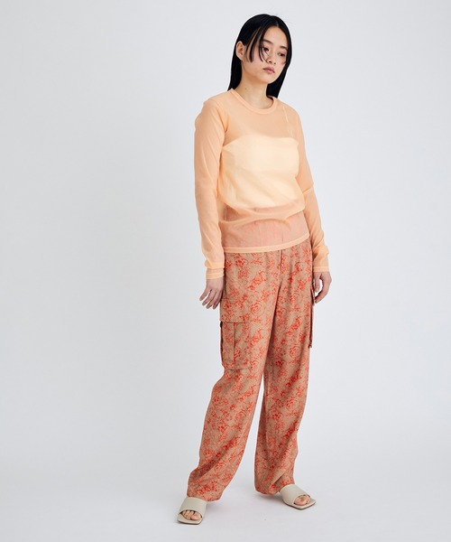 PROVOKE （プロヴォーク）の「【provoke for ADAM ET ROPE'】別注プリントカーゴパンツ（カーゴパンツ・レディース・ブラック/ベージュ・FREE）」の8枚目の写真