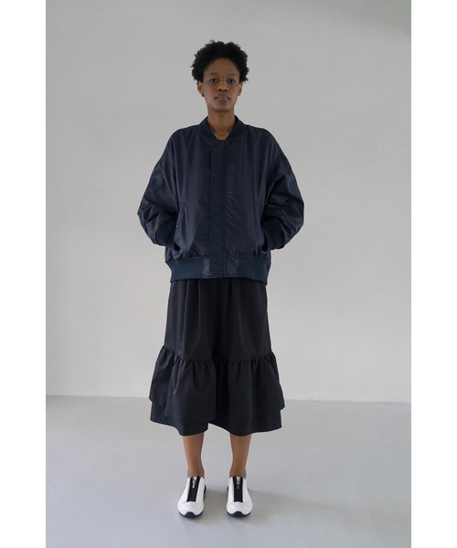 Alpha Industries(アルファインダストリーズ)の「MA-1/ALPHA別注/ブルゾン(ナイロンジャケット・レディース・ライトグレー/ブラック・S size/M size/L size)」の18枚目の写真