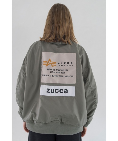 Alpha Industries(アルファインダストリーズ)の「MA-1/ALPHA別注/ブルゾン(ナイロンジャケット・レディース・ライトグレー/ブラック・S size/M size/L size)」の19枚目の写真