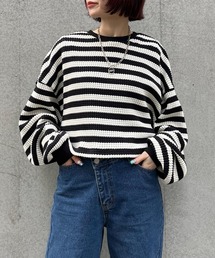 PBLIM | 【PAGEBOYLIM】ショートワッフルプルオーバー(Tシャツ/カットソー)