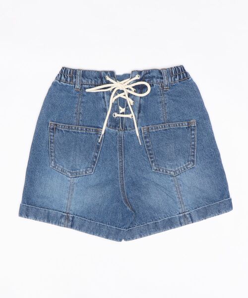 repipi armario（レピピ アルマリオ）の「バックレースアップショートパンツ（デニムパンツ・キッズ・ブルー系その他/ホワイト系その他/ブラック系その他/ブルー・MEDIUM/LARGE/SMALL）」の6枚目の写真