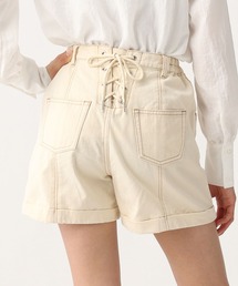 repipi armario | バックレースアップショートパンツ(デニムパンツ)