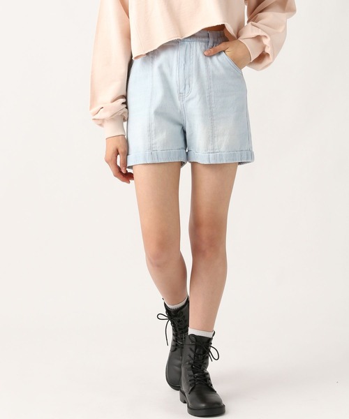 repipi armario（レピピ アルマリオ）の「バックレースアップショートパンツ（デニムパンツ・キッズ・ブルー系その他/ホワイト系その他/ブラック系その他/ブルー・MEDIUM/LARGE/SMALL）」の10枚目の写真