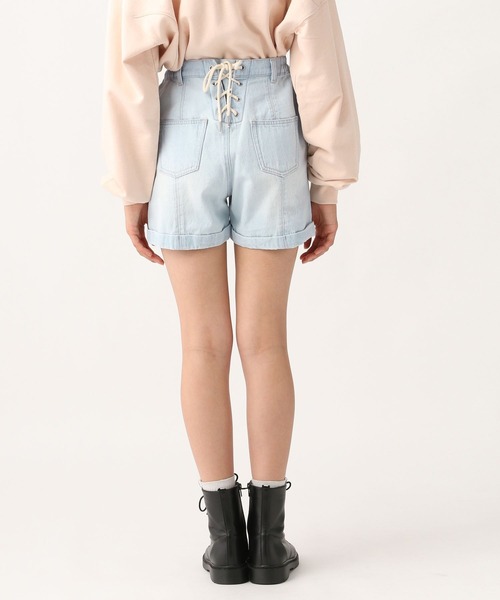 repipi armario（レピピ アルマリオ）の「バックレースアップショートパンツ（デニムパンツ・キッズ・ブルー系その他/ホワイト系その他/ブラック系その他/ブルー・MEDIUM/LARGE/SMALL）」の14枚目の写真