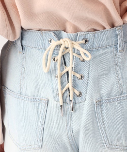 repipi armario（レピピ アルマリオ）の「バックレースアップショートパンツ（デニムパンツ・キッズ・ブルー系その他/ホワイト系その他/ブラック系その他/ブルー・MEDIUM/LARGE/SMALL）」の19枚目の写真