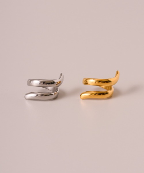 muku（ムク）の「金属アレルギー対応 ニュアンスリング/サージカルステンレス/316L（リング・レディース・シルバー/ゴールド・FREE）」の9枚目の写真