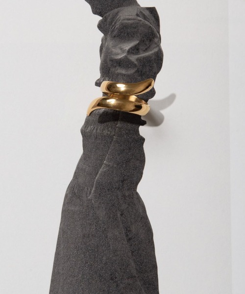 muku（ムク）の「金属アレルギー対応 ニュアンスリング/サージカルステンレス/316L（リング・レディース・シルバー/ゴールド・FREE）」の13枚目の写真