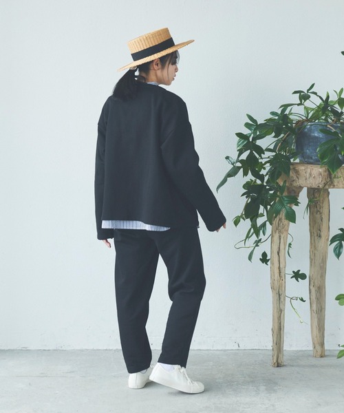 Libra Cue（リブラ キュー）の「バルーンスウェットパンツ/サイズ展開あり・セットアップ（スウェットパンツ・レディース・グレー/ブラック・1/2）」の7枚目の写真