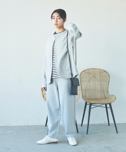Libra Cue（リブラ キュー）の「バルーンスウェットパンツ/サイズ展開あり・セットアップ（スウェットパンツ・レディース・グレー/ブラック・1/2）」の5枚目の写真