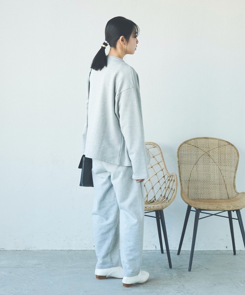 Libra Cue（リブラ キュー）の「バルーンスウェットパンツ/サイズ展開あり・セットアップ（スウェットパンツ・レディース・グレー/ブラック・1/2）」の6枚目の写真
