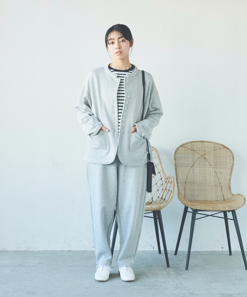 Libra Cue（リブラ キュー）の「バルーンスウェットパンツ/サイズ展開あり・セットアップ（スウェットパンツ・レディース・グレー/ブラック・1/2）」の13枚目の写真