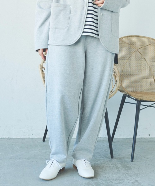 Libra Cue（リブラ キュー）の「バルーンスウェットパンツ/サイズ展開あり・セットアップ（スウェットパンツ・レディース・グレー/ブラック・1/2）」の9枚目の写真