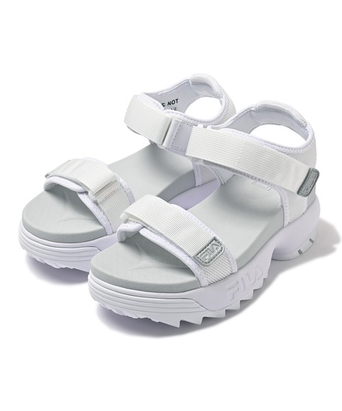 FILA（フィラ）の「ディスラプター ウェッジ サンダル2 / Disruptor Wedge Sandal 2 / 厚底サンダル（サンダル・レディース・ベージュ/ホワイト/ブラック・23.0cm/24.0cm/25.0cm/22.0cm）」の4枚目の写真