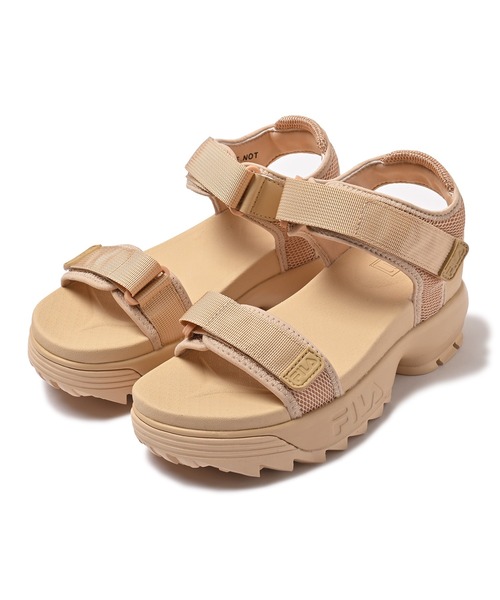 FILA（フィラ）の「ディスラプター ウェッジ サンダル2 / Disruptor Wedge Sandal 2 / 厚底サンダル（サンダル・レディース・ベージュ/ホワイト/ブラック・23.0cm/24.0cm/25.0cm/22.0cm）」の20枚目の写真