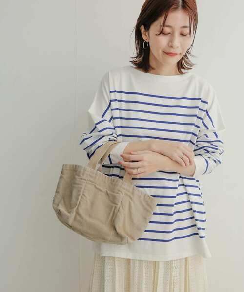 URBAN RESEARCH DOORS（アーバンリサーチドアーズ）の「パネルボーダーボートネックカットソー（Tシャツ/カットソー・レディース・ネイビー/ピンク/グリーン/ロイヤルブルー・1）」の20枚目の写真