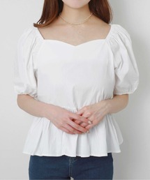 切り替え2wayパフブラウス