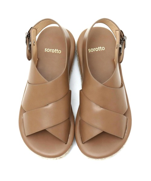 SOROTTO（ソロット）の「【親子お揃い】ジュートソールのフラットサンダル（サンダル・レディース・ブラック/ホワイト/ライトブラウン・M/L/LL/S）」の8枚目の写真