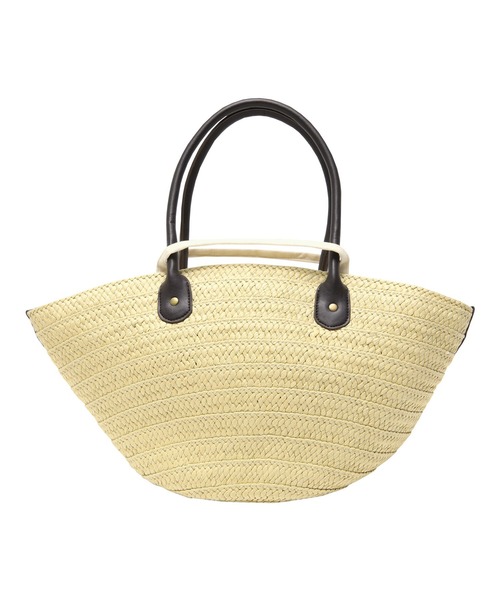 titivate（ティティベイト）の「バスケットトートカゴバッグ（かごバッグ・レディース・ブラウン/ナチュラル・FREE）」の4枚目の写真