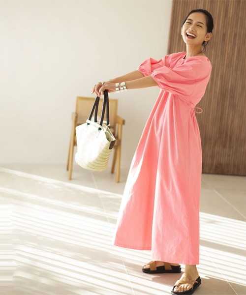 titivate（ティティベイト）の「バスケットトートカゴバッグ（かごバッグ・レディース・ブラウン/ナチュラル・FREE）」の6枚目の写真