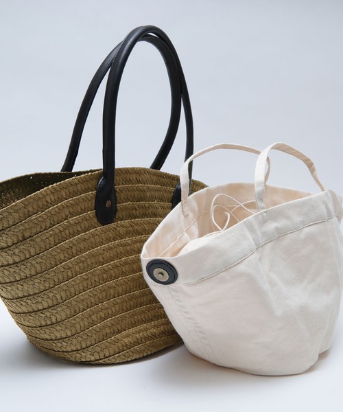 titivate（ティティベイト）の「バスケットトートカゴバッグ（かごバッグ・レディース・ブラウン/ナチュラル・FREE）」の19枚目の写真