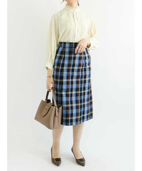 Te chichi(テチチ)の「スタンドフリルピンタックレースブラウス(シャツ/ブラウス・レディース・ブラック/オフホワイト/イエロー/ブルー・フリ-)」の14枚目の写真