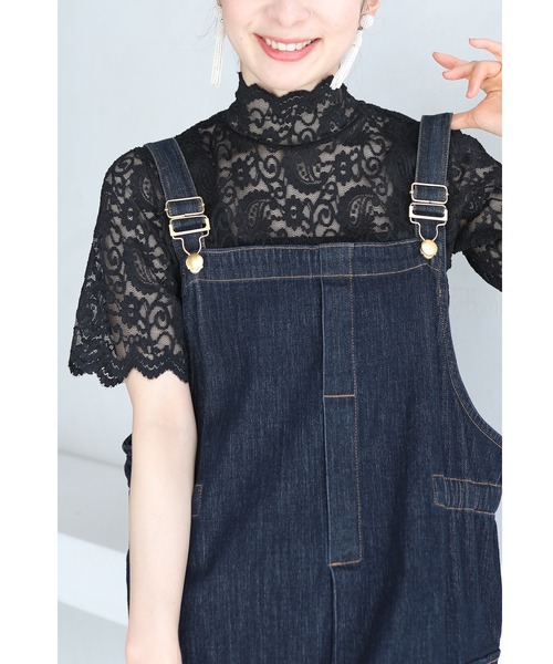 cawaii(カワイイ)の「Tシャツ卒業宣言 ペイズリーレースインナー(Tシャツ/カットソー・レディース・ホワイト/ブラック・M/3L/L)」の8枚目の写真