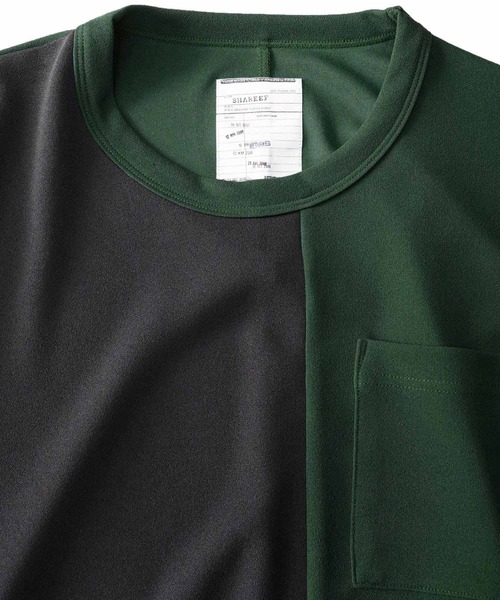 SHAREEF（シャリーフ）の「GEORGETTE JQ DOLMAN S/S T（Tシャツ/カットソー・メンズ・ブラック/ネイビー/グリーン/チャコール/バーガンディー・1/2）」の6枚目の写真