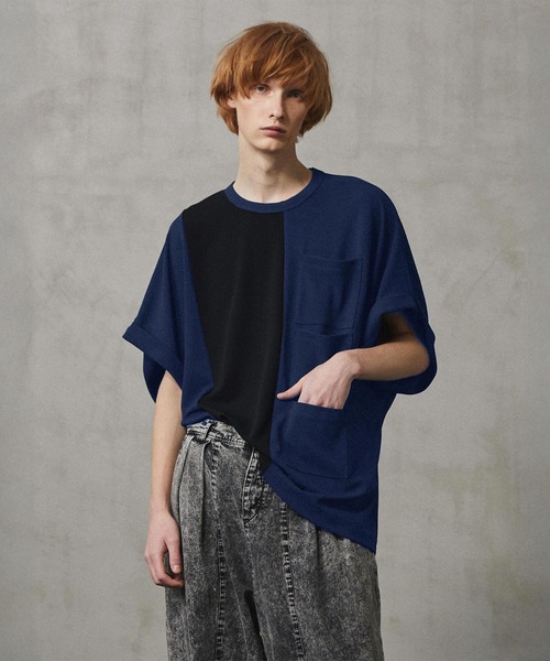 SHAREEF（シャリーフ）の「GEORGETTE JQ DOLMAN S/S T（Tシャツ/カットソー・メンズ・ブラック/ネイビー/グリーン/チャコール/バーガンディー・1/2）」の15枚目の写真