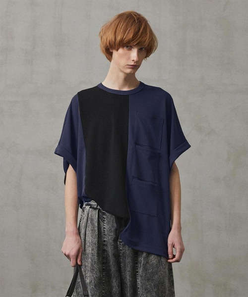 SHAREEF（シャリーフ）の「GEORGETTE JQ DOLMAN S/S T（Tシャツ/カットソー・メンズ・ブラック/ネイビー/グリーン/チャコール/バーガンディー・1/2）」の14枚目の写真